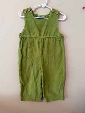 Little English Green Corduroy Longalls